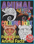 Animal Coloring Book: Animal Coloring Book For Kids. A Color, Discover, and Learn Coloring Book