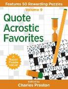 Quote Acrostic Favorites: Features 50 Rewarding Puzzles