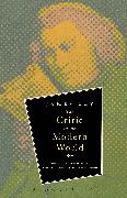 The Critic in the Modern World: Public Criticism from Samuel Johnson to James Wood