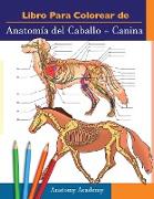 Libro para colorear de Anatomía del Caballo + Canina