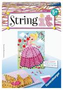 Ravensburger 18066 String it Mini Pink Princess – Kreative Fadenbilder mit romantischer Prinzessin und Krone, für Kinder ab 5 Jahren