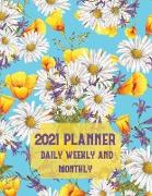 2021 Planner Daily Weekly and Monthly