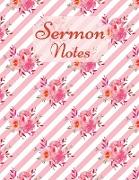 Sermon Notes: Special Edition-Color Interior-Sermon Notes Journal for Men and Women-Christian arts gifts-Scripture Notes and Prayer-