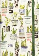 2022 Watercolor Succulents Weekly Planner (16-Month Engagement Calendar)