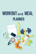 Workout and Meal Planner: Healthy gifts for men-Daily Activity and Fitness Tracker-Gym diary workout log book-Workout gifts for men