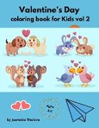 Valentine's Day coloring book for Kids vol 2