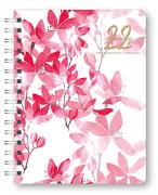 Glamour Planner Pink Flowers 2022 - Diary - Buchkalender - Taschenkalender - 16,5x21,6