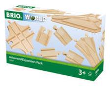 BRIO World 33307 Schienen- und Weichensortiment – 11 Weichen aus Buchenholz für die BRIO Holzeisenbahn – Empfohlen für Kinder ab 3 Jahren
