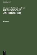 H. von Treitschke, H. Delbrück: Preußische Jahrbücher. Band 29