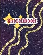 Sketchbook: Colorful cover for your best creations, Notebook for your sketches, drawings and creative writing