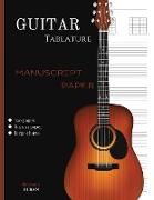 GUITAR TABLATURE MANUSCRIPT PAPER