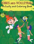 Tennis and Volleyball Activity and Coloring Book
