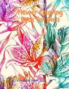 Flowers Coloring Book for Girls - Beginner-Friendly Creative Coloring Book for Kids