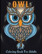 Owl Coloring Book For Adults