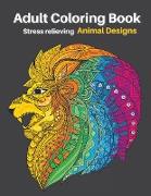 Adult Coloring Book Animal Designs