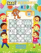 Easy Sudoku for Kids - The Super Sudoku Puzzle Book Volume 23