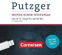 Putzger - Historischer Weltatlas, (105. Auflage), Unterrichtsmanager Plus auf USB-Stick für die Kartenausgabe, Inkl. E-Book als Zugabe und Begleitmaterialien