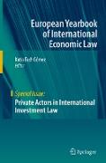 Private Actors in International Investment Law