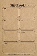 Weekly Planner Notepad: Kraft Brown, Daily Planning Pad for Organizing, Tasks, Goals, Schedule