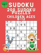 Sudoku 200 Sudoku Puzzles for Children Ages 8-12: Sudoku Puzzle Book for Kids with Solutions 9x9 - Improve your Child's Memory and Logic - Large Print