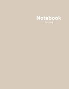 Dot Grid Notebook: Stylish Almond Wisp Notebook, 120 Dotted Pages 8.5 x 11 inches Large Journal - Softcover Color Trends Collection