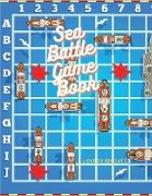 Sea Battle Game Book - Board Game Paper, Game Boards for Kids and Adults, Games for Traveling