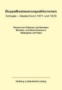 Doppelbesteuerungsabkommen Schweiz – Deutschland 1971 und 1978 EL 55