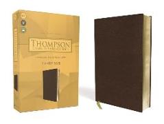 KJV, Thompson Chain-Reference Bible, Handy Size, Leathersoft, Brown, Red Letter