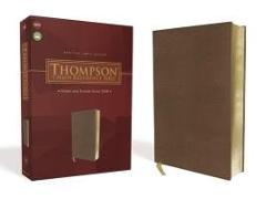 NKJV, Thompson Chain-Reference Bible, Leathersoft, Brown, Red Letter