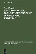 Ein Arabischer Dialekt gesprochen in Om¿n und Zanzibar