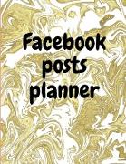 Facebook posts planner