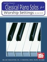 Classical Piano Solos for Worship Settings