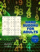 Hard Sudoku for Adults - The Super Sudoku Puzzle Book Volume 9