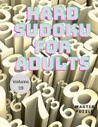 Hard Sudoku for Adults - The Super Sudoku Puzzle Book Volume 19