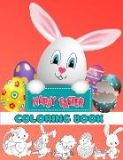 Happy Easter Coloring Book For Kids Ages 4-8