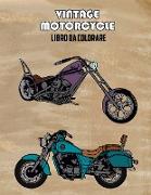 Vintage Motorcycle Libro da Colorare