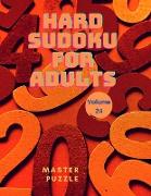 Hard Sudoku for Adults - The Super Sudoku Puzzle Book Volume 24