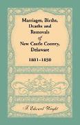 Marriages, Births, Deaths and Removals of New Castle County, Delaware 1801-1850