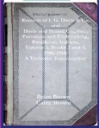 Records of I. G. Davis & Co. and Davis and Sloane Co., Inc., Furniture and Undertaking, Pendleton, Indiana, Volume 3, Books 3 and 4