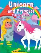 Unicorn and Princess Coloring Book For Kids Ages 4-8: Activity book for boys and girls with fun drawings, mazes and dice games