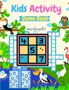 Kids Activity Game Book - Fun and Educational Brain Games, Activity Book Included Sudoku, Dots and Boxes, Hangman and Tic Tac Toe!