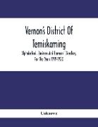 Vernon'S District Of Temiskaming