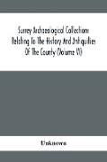 Surrey Archaeological Collections Relating To The History And Antiquities Of The County (Volume Vi)