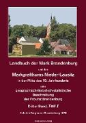 Landbuch der Mark Brandenburg und des Markgrafthums Nieder-Lausitz. Dritter Band, Teil I