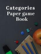 Categories Paper Game