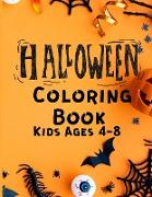 Halloween Coloring Book Kids 4-8