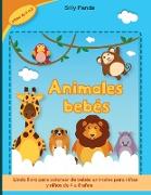 Libro para colorear de animales bebés: Lindo libro para colorear de bebés animales para niñas y niños de 4 a 8 años- Baby Animals Coloring Book (Spani