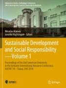 Sustainable Development and Social Responsibility¿Volume 1