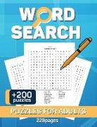 Word Search Puzzles Book for Adults: Crossword Puzzle Book For Adult, Activity Book Activities for Seniors Large Print with a Huge Supply of Puzzles
