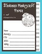 Standard Manuscript Paper 12-staff 100 pages 8.5 x 11 in